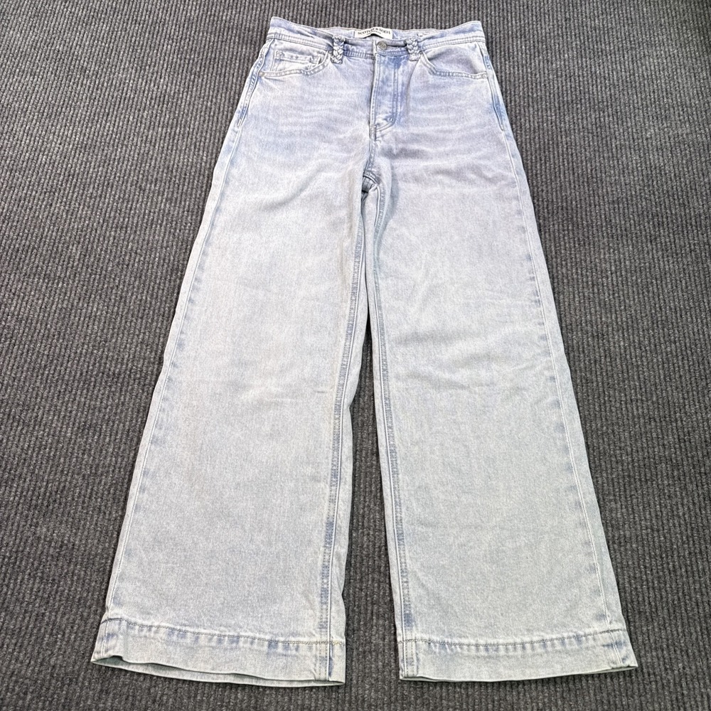 Scotch Soda Jeans Womens 0/25  26x27 The Sky High Rise Jeans  Light Blue Casual - Picture 2 of 9